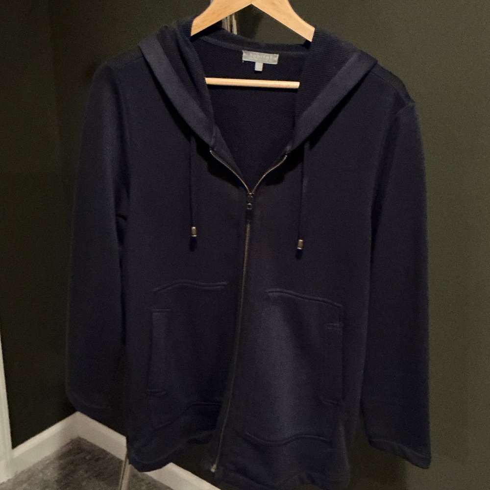 Habitat Deep Blue zipper hoodie.